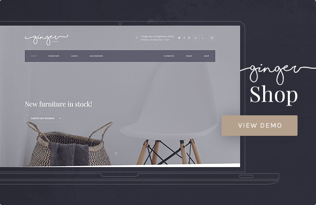 Ginger — Shop WordPress Theme