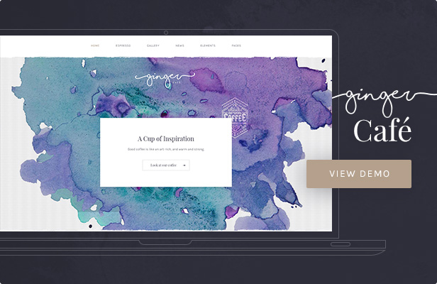 Ginger — Cafe WordPress Theme